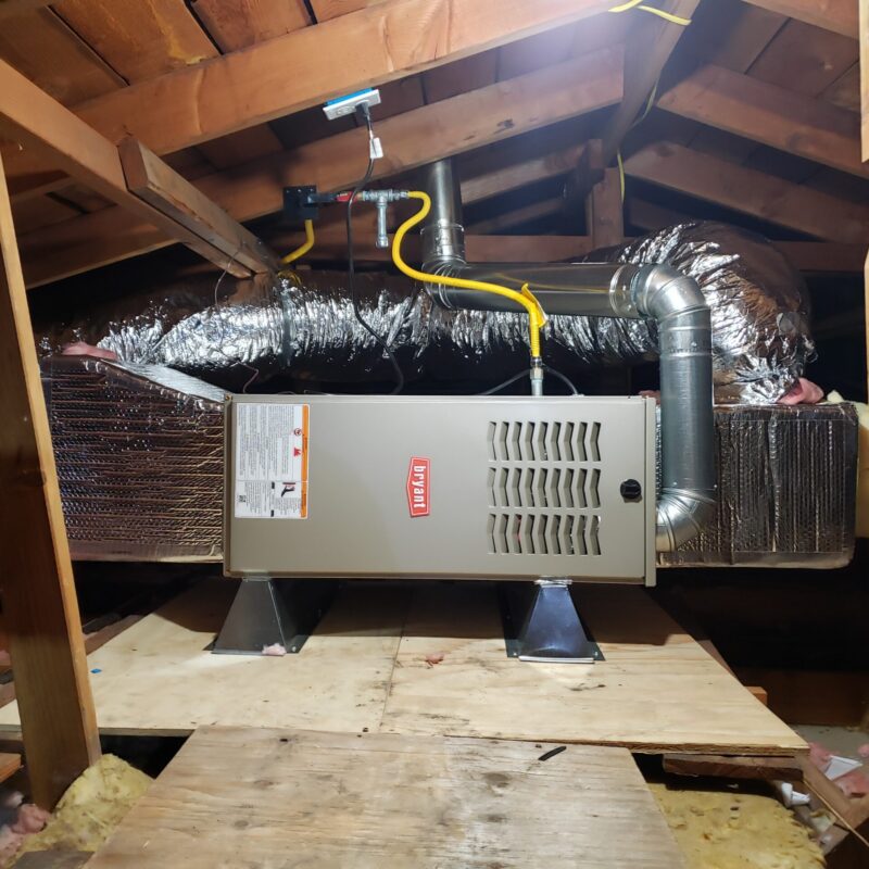 Attic Furnace Installation